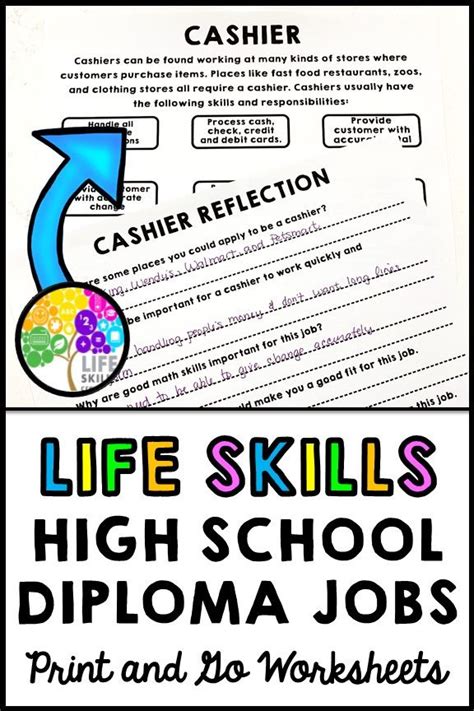 life skills careers jobs high school diploma print and go