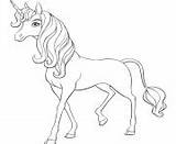 Onchao Coloriages Unicorn sketch template