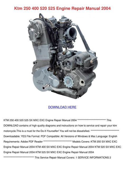 ktm     engine repair manual   tammarasilverman issuu