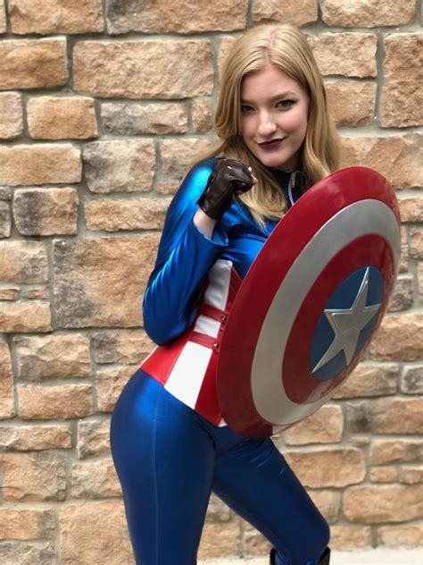 pin on captain america female cosplay