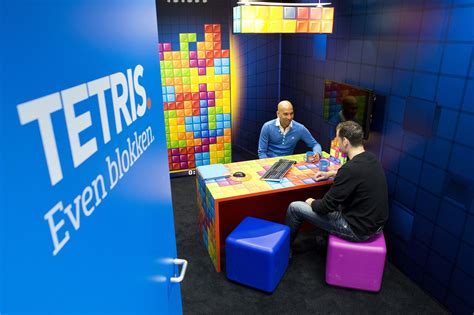 coolblue office tetris conference room tetris table block seats creative office space