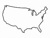 States United Map Blank Outline Printable Usa Pdf Template Simplified 3d sketch template