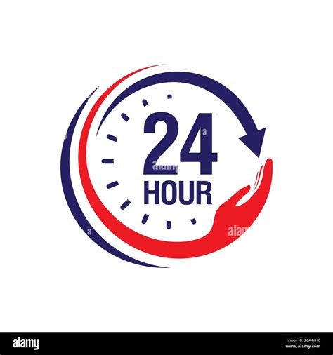 hour medical care service vector icon daynight services button