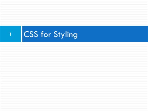 css  styling
