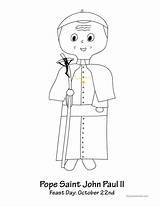 Pope Coloring February sketch template