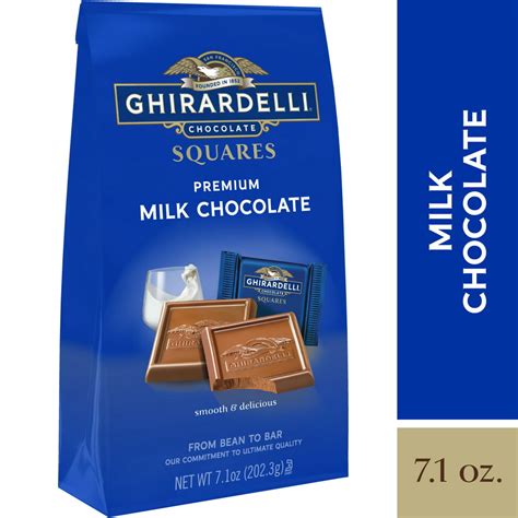 ghirardelli premium milk chocolate squares  oz bag walmartcom