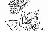 Coloring Play Doh Flower Pages Fairy Zinnia Getcolorings Fairies Flowers Make Printable Print Made sketch template