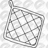 Pot Holder Clipart Outline Clipground sketch template
