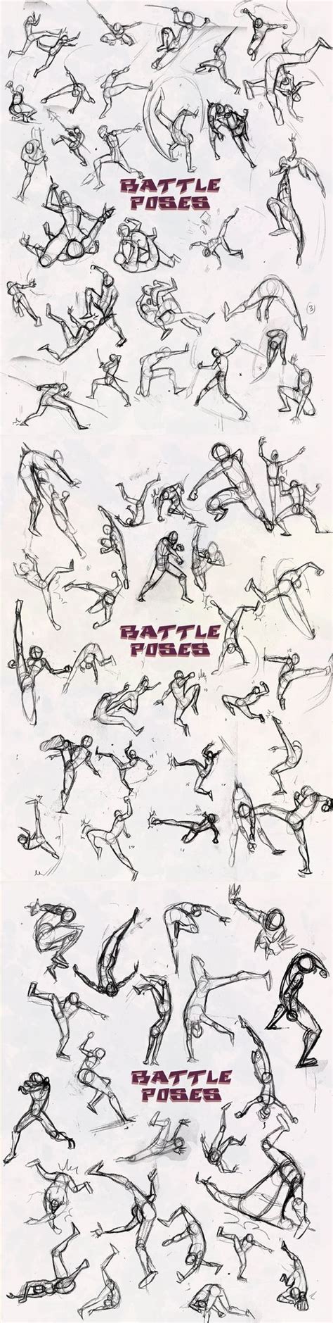 battle poses art reference drawing poses figure drawing reference