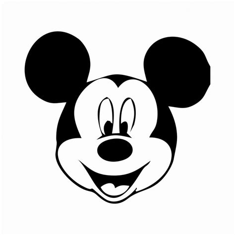 printable mickey mouse template  mickey mouse face template