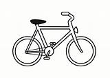 Kleurplaat Fiets sketch template