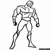 Coloring Pages Man Powerful Superheroes Bigfoot Savage Jones Template Macho Randy Means Master sketch template