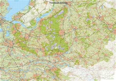 koop topografische provincie kaart gelderland  voordelig  bij commee
