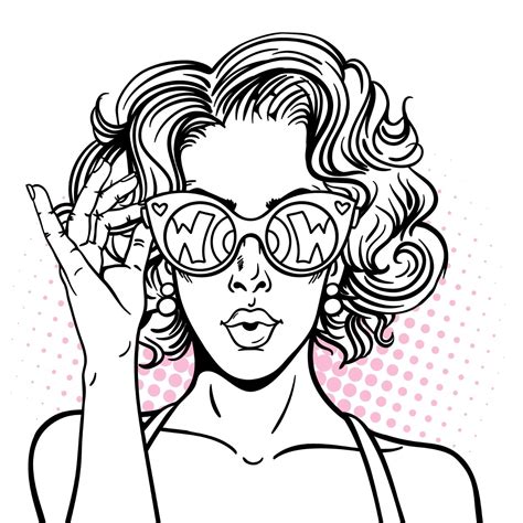 pop art coloring pages  adult coloring printables