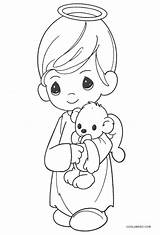 Precious Moments Coloring Pages Baby Boy Printable Kids sketch template