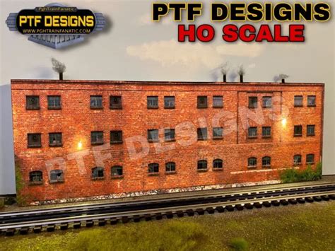 ho scale scratch built industrial  building flatfront factory leds walthers  picclick