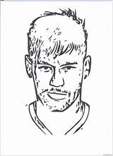 Neymar Jr sketch template