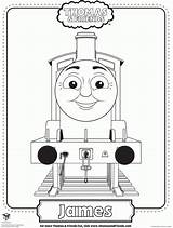 Coloring Pages Thomas Tank Friends Printable Train Engine James Colouring Printables Bad Kids Case Print Stripes Sheets Birthday Book Face sketch template