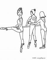 Bailarina Bailarinas Ballet Barra Posiciones Bailando Ensayando Colorir Arabesco Danza Profesor Desenhos Class Barre Línea sketch template