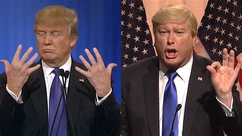 snl mocks trump s hand size feud cnn video