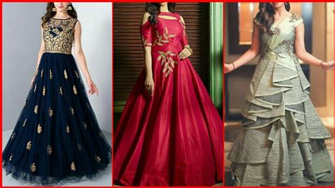 latest partywear gown designstylish gown designlatest party designer dressgown design images