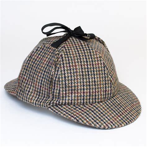 Wool Blend Sherlock Holmes Style Hat With Black Ribbon Ebay