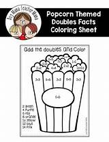 Doubles Coloring Facts Color Add Mama sketch template