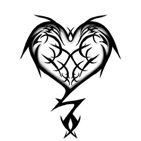 tribal heart tattoo design  fluffys inu  deviantart