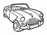 Automobili Ragazzi Cabriolet Classica sketch template