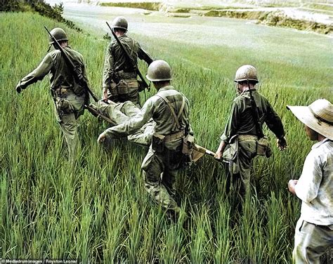 Horrors Of Korean War Come Back To Life In Colourised Images Daily