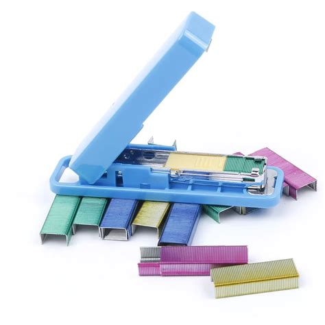 mini stapler candy color staples set  pc stapler  pcs colorful staples office stationery