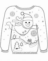 Winter Clothes Coloring Pages Print sketch template
