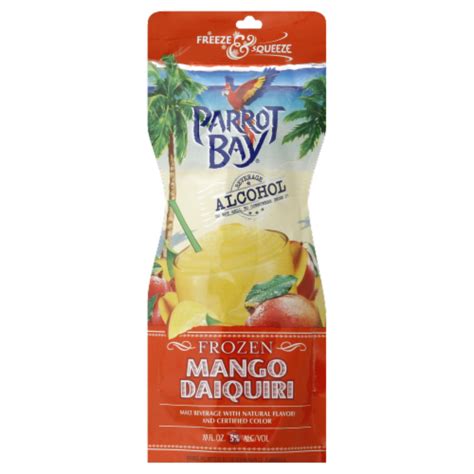parrot bay mango daiquiri ready  drink cocktail frozen single pouch  fl oz kroger