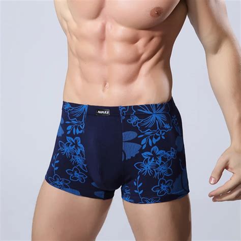 Good Quality Bamboo Fiber Men S Underwear U Pouch Printed Boxer Shorts