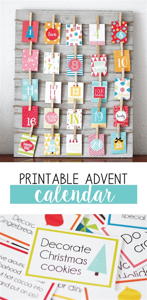printable advent calendar loads  fun skip   lou