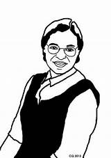 Rosa Parks Coloring Pages Kids Choose Board History Colouring sketch template