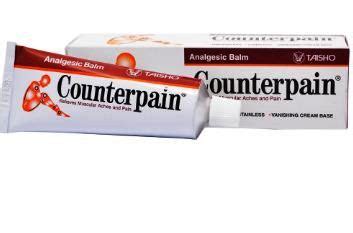 Counterpain Cool Salbe von der Firma Taisho gegen Sportverletzungen.