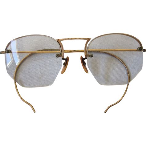 vintage gold filled semi rimless frames bifocal