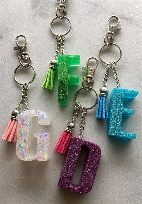 sparkly resin keychains rcrafts