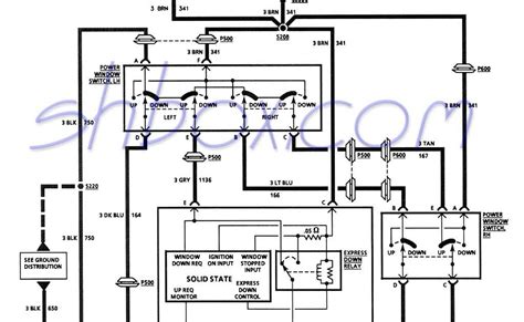 wiring diagram power window switch