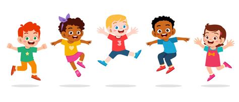 cartoon children playing sports images stock