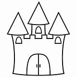 Castle Drawing Outline Fantasy Pencil Clipartmag sketch template