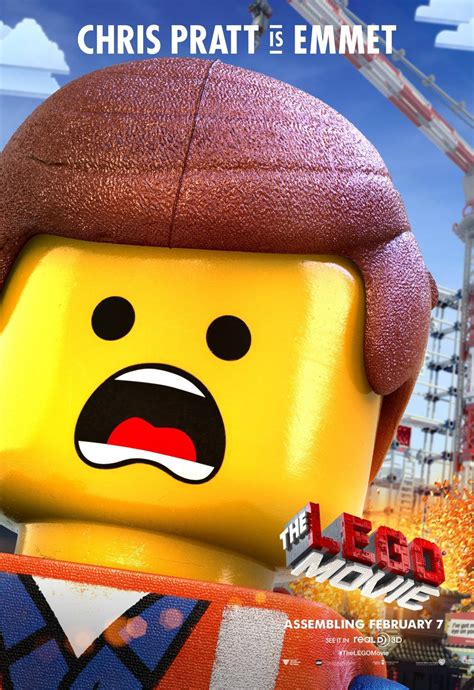 the lego movie character posters emmet wyldstyle and