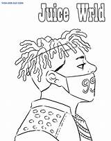 Juice Wrld Coloring Pages Rapper Wonder sketch template