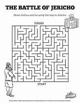 Jericho Walls Joshua Bible Sunday School Craft Lesson Kids Mazes Battle Crafts Activities Wall Fortress Sharefaith Lessons Church Choose Board sketch template