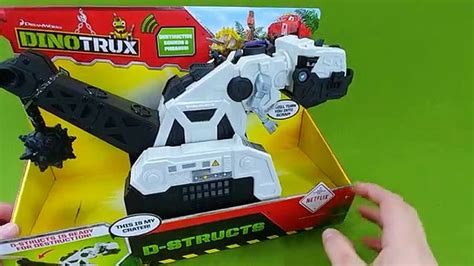 dinotrux toys bad guy talking  structs battle ty rux revvit dozer