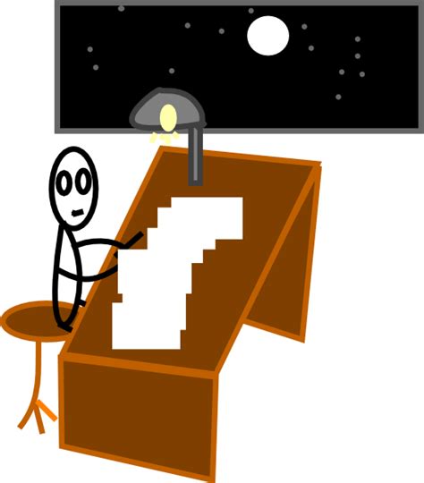 Working Late Clip Art At Vector Clip Art