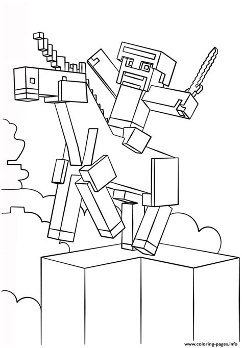 print minecraft unicorn coloring pages unicorn coloring pages