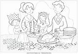 Dinner Family Pages Coloring Getdrawings sketch template