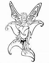 Coloring Pages Fairy Fairies Tinkerbell Drawing Drawings Line Clip Easy Pirate Dragon Clipart Print Cliparts Printable Outline Color Gothic Sheets sketch template